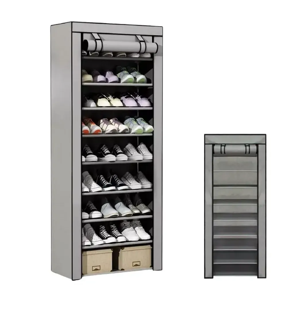 ORGANIZADOR ZAPATERO FORRO TELA DISEÑO TORRE 10 NIVELES