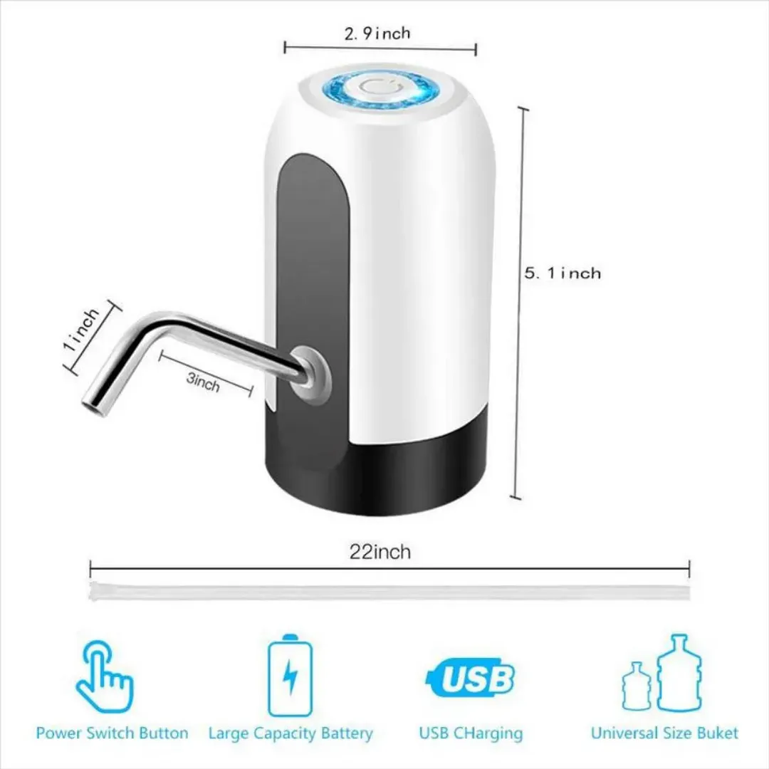 DISPENSADOR DE AGUA AUTOMATICO RECARGABLE PARA GARRAFON