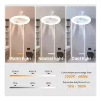 BOMBILLO VENTILADOR LED 2 EN 1 CON CONTROL REMOTO