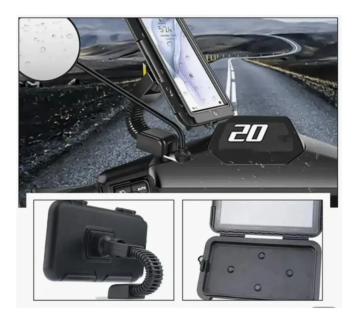 HOLDER SOPORTE DE CELULAR PARA MOTO