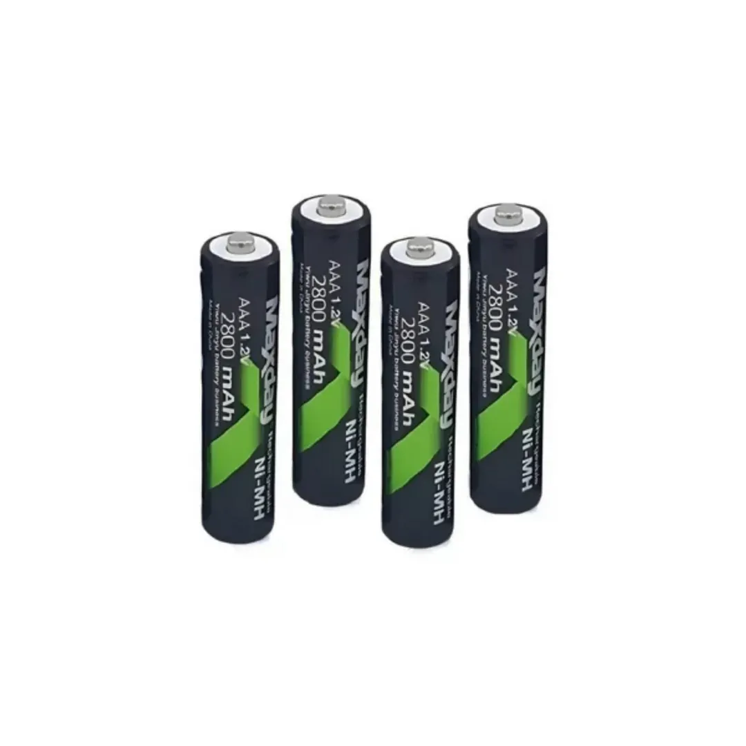 PILAS BATERIAS MAXDAY RECARGABLES AAA 1.2V X4
