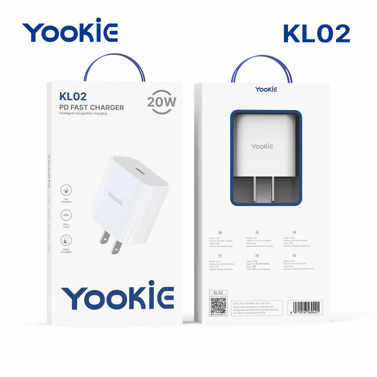 CARGADOR iPHONE LIGHTNING ORIGINAL YOOKIE KL02